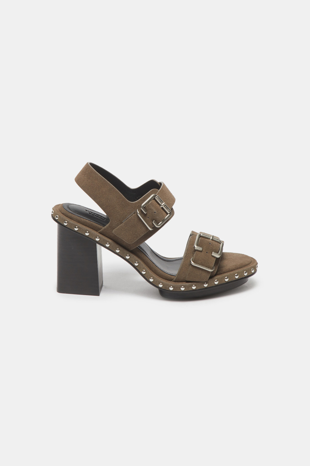 ★SUECOMMA BONNIE★ Line Buckle Strap Sandalbrown DG2AM25047 Stud heel sandal(grey)_SUECOMMA BONNIE - 코오롱몰