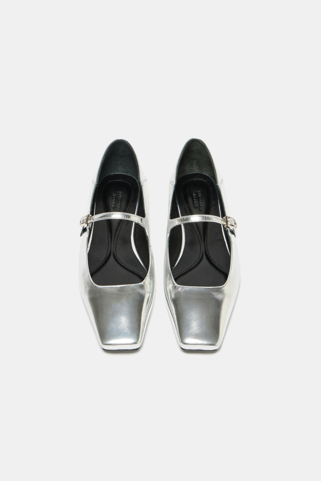 SUECOMMA BONNIE - 플랫 - Square mary jane flats(silver)