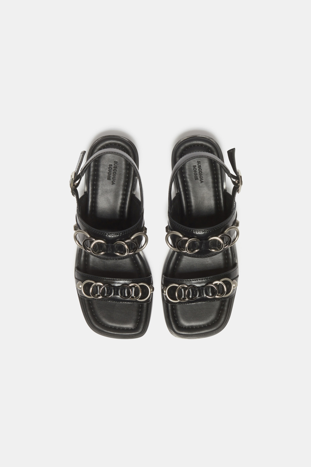 ★SUECOMMA BONNIE★ Weave sandalblack DG2AM25035BLK Suecomma Bonnie Embellished Black Sandals - Size EU 37 SCB