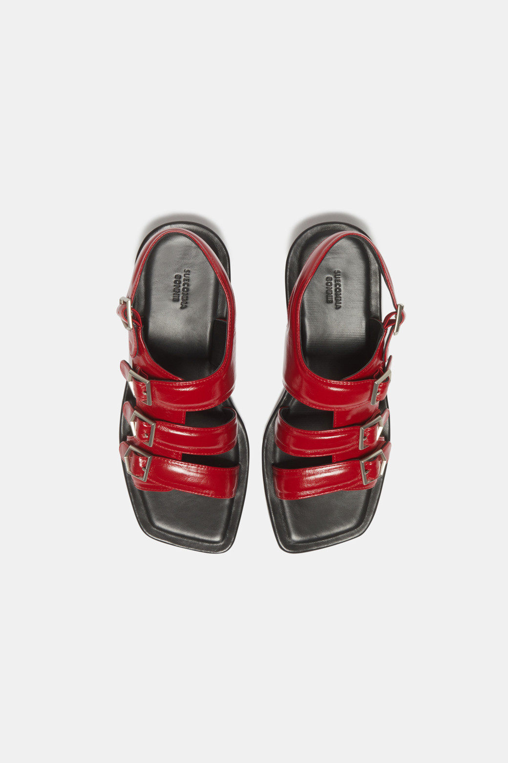 SUECOMMA BONNIE ◆Line Buckle Strap Sandal(red) Strap heel sandal(red)_SUECOMMA BONNIE - 코오롱몰