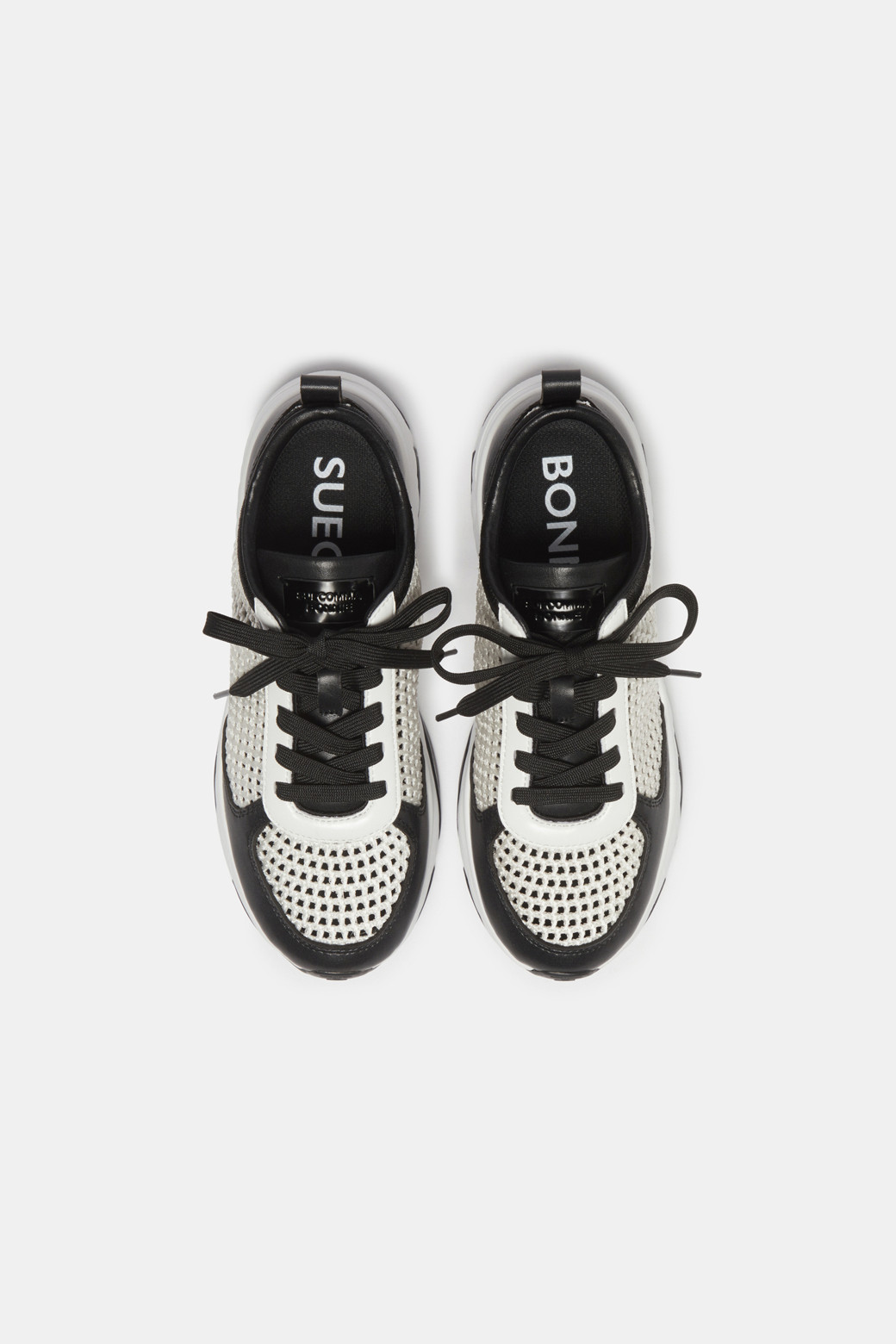 ★SUECOMMA BONNIE★ Polygon flat shoesblack DG1DS25003BLK Weave sneakers(black)_SUECOMMA BONNIE - 코오롱몰