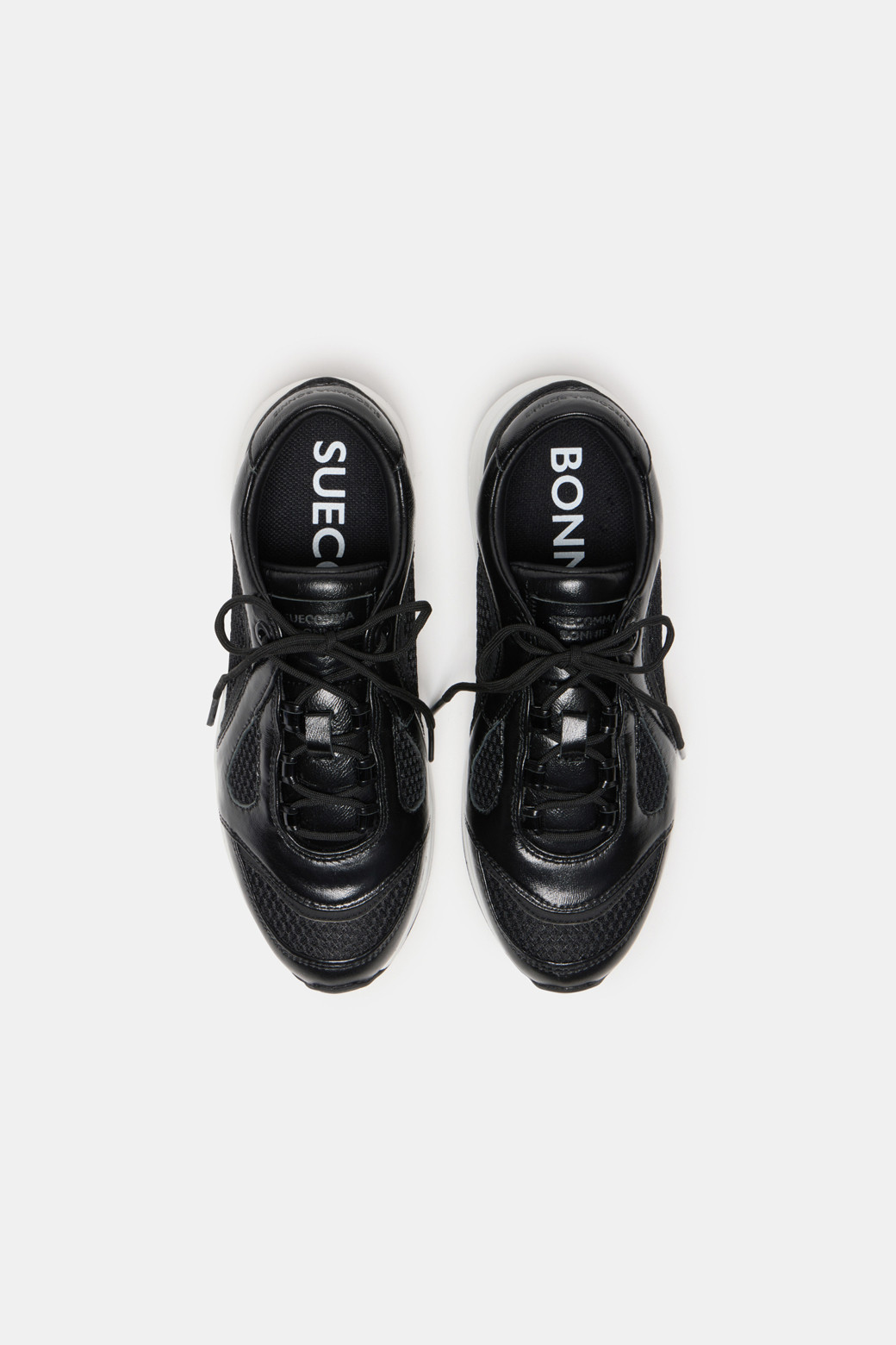 SUECOMMA BONNIE - 스니커즈 - Shiny sneakers(black)
