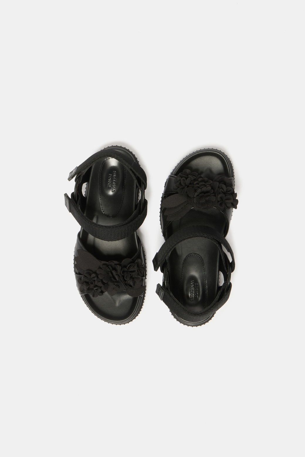 SUECOMMA BONNIE ◆Flower strap sandal(black) SUECOMMA BONNIE] New flower bomb sandal(black)