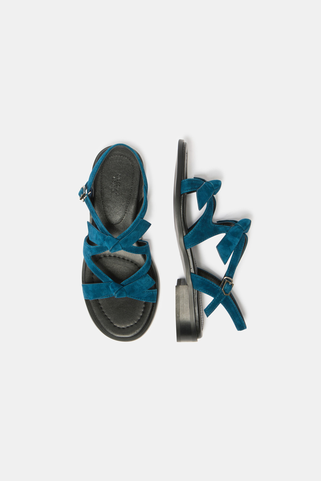 SUECOMMA BONNIE - 샌들 - Frangia ribbon sandal(blue)