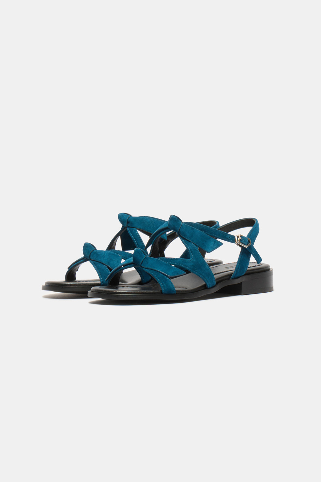 SUECOMMA BONNIE - 샌들 - Frangia ribbon sandal(blue)