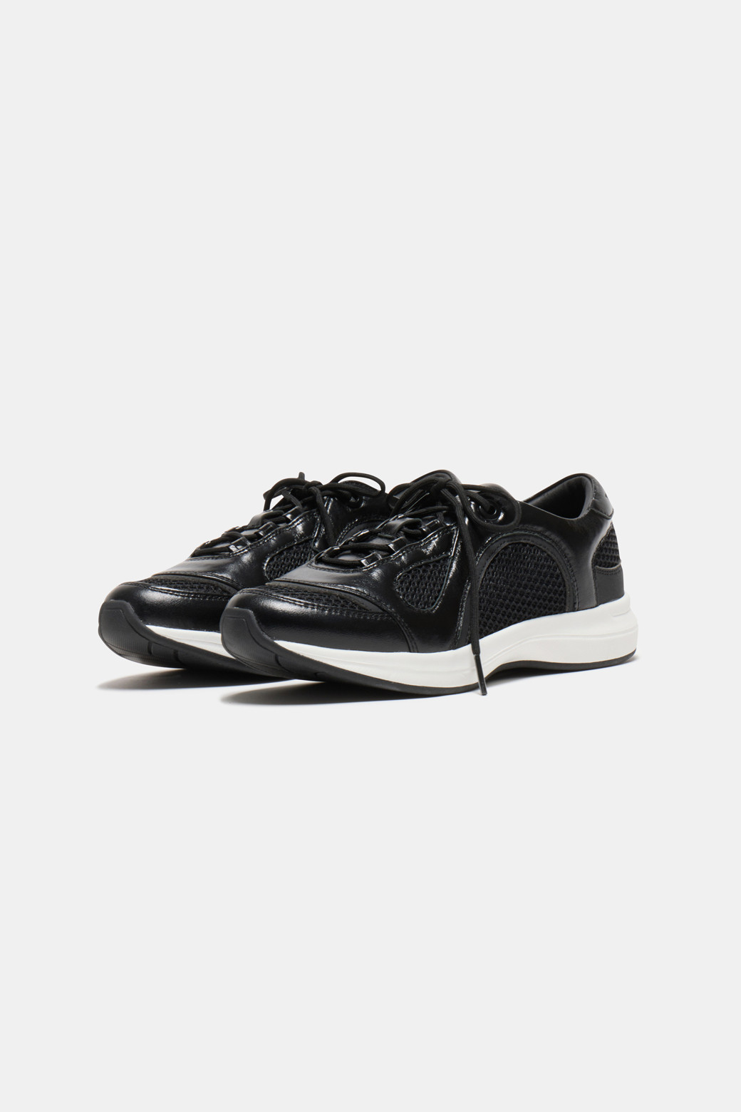 SUECOMMA BONNIE - 스니커즈 - Shiny sneakers(black)
