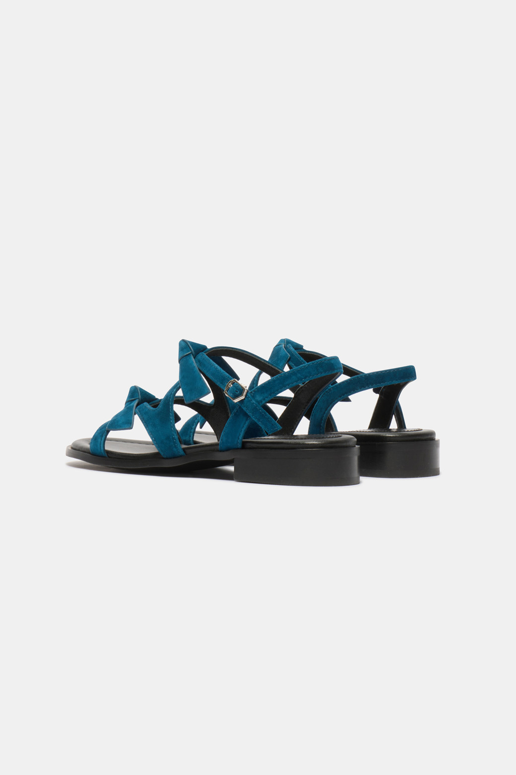 SUECOMMA BONNIE - 샌들 - Frangia ribbon sandal(blue)