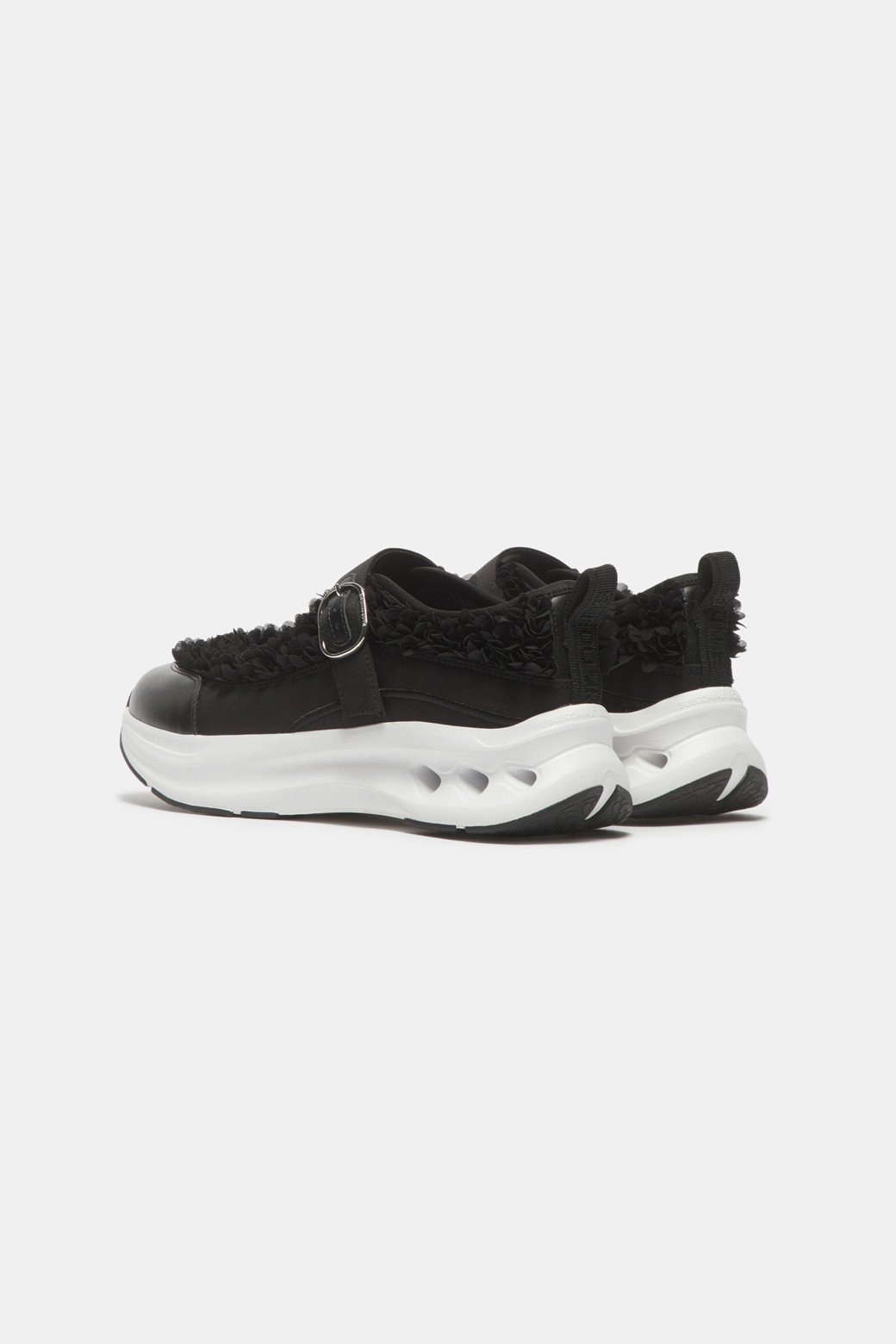 SUECOMMA BONNIE] Flower mary jane sneakers(black)