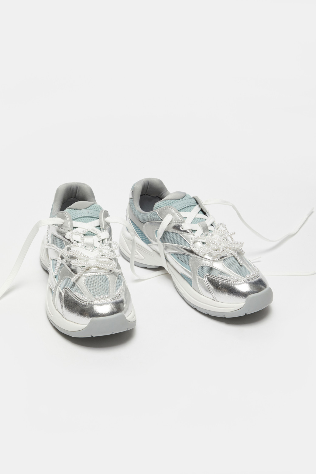 【ＳＵＥＣＯＭＭＡ ＢＯＮＮＩＥ】Delight sneakers silver Delight sneakers(mint)_SUECOMMA BONNIE - 코오롱몰