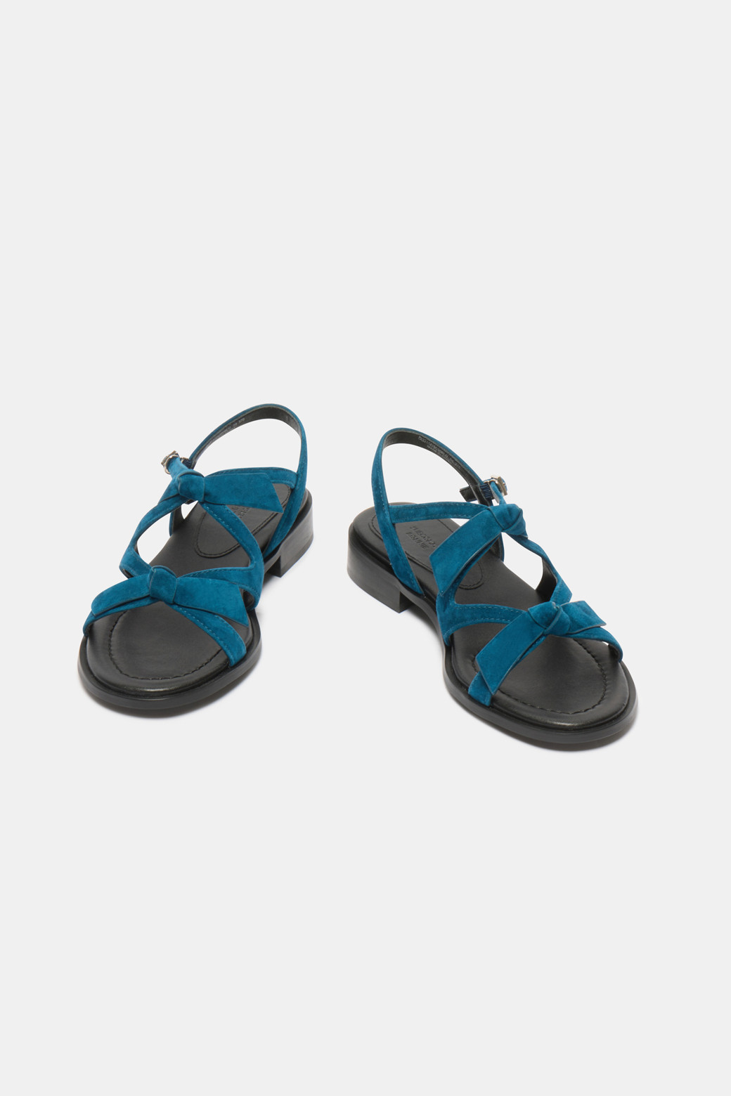 SUECOMMA BONNIE - 샌들 - Frangia ribbon sandal(blue)