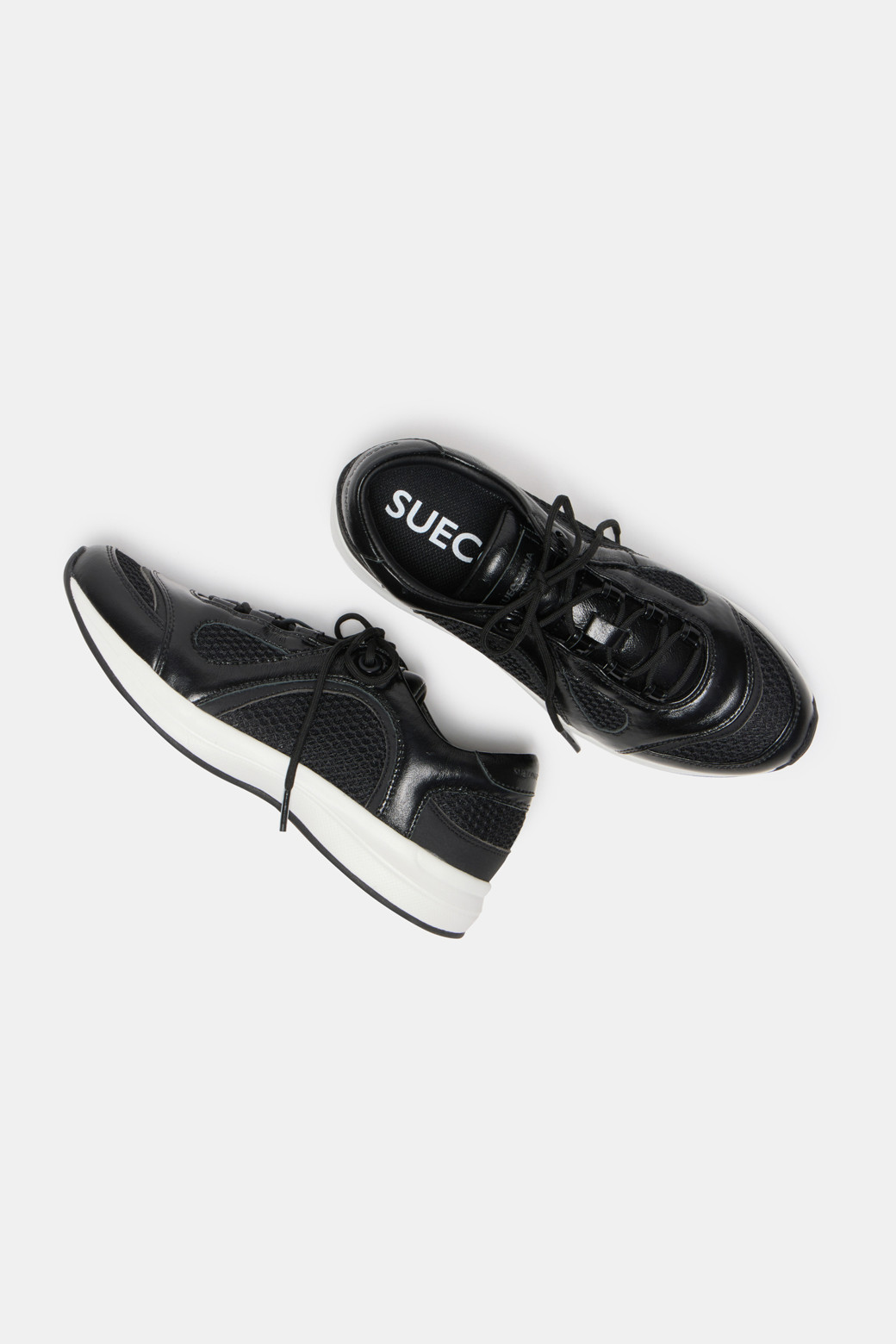 SUECOMMA BONNIE - 스니커즈 - Shiny sneakers(black)