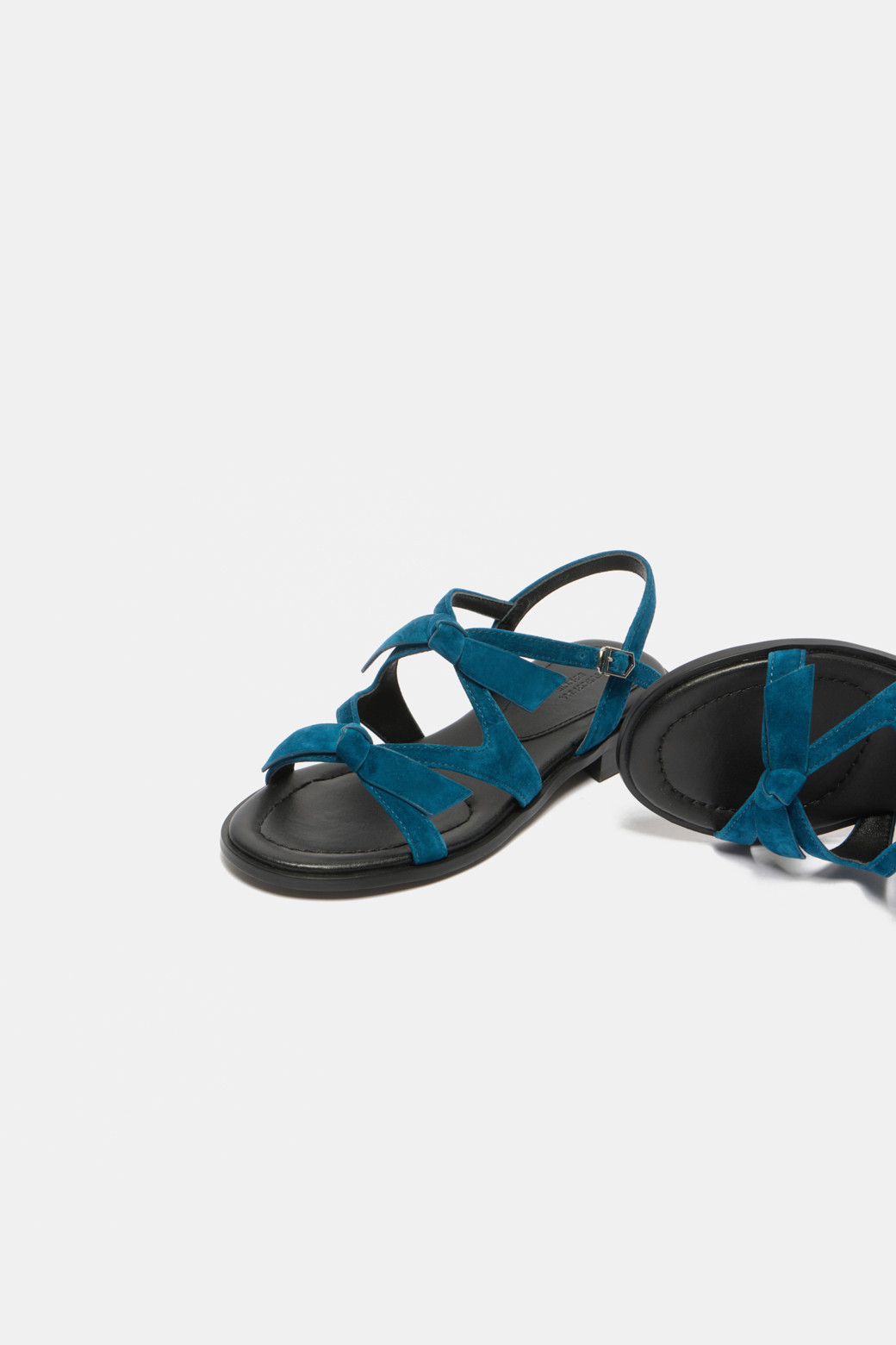 SUECOMMA BONNIE - 샌들 - Frangia ribbon sandal(blue)