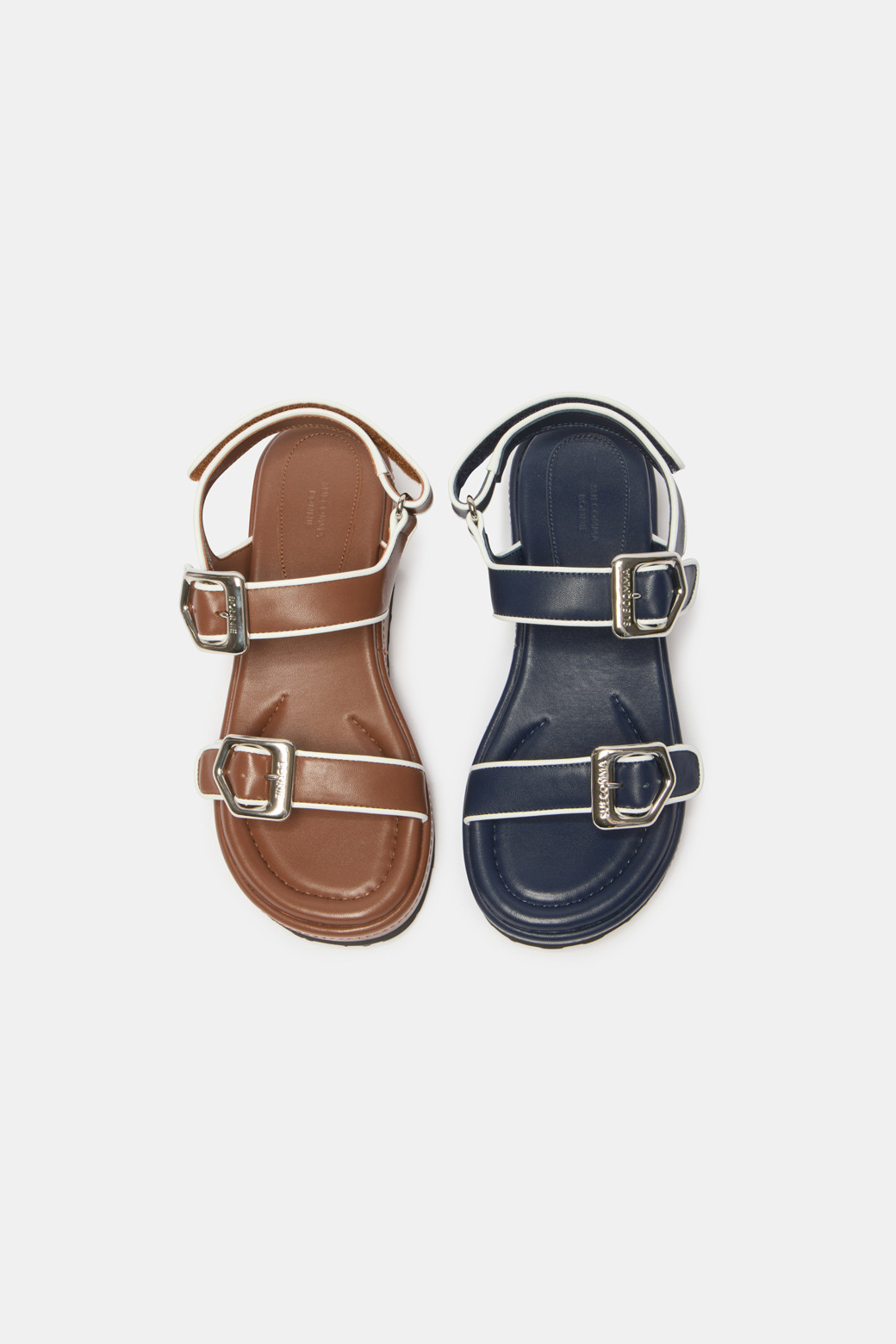 ★SUECOMMA BONNIE★ Biker sandalbrown DG2AM25020BRN Line Buckle Strap Sandal(brown)_SUECOMMA BONNIE - 코오롱몰