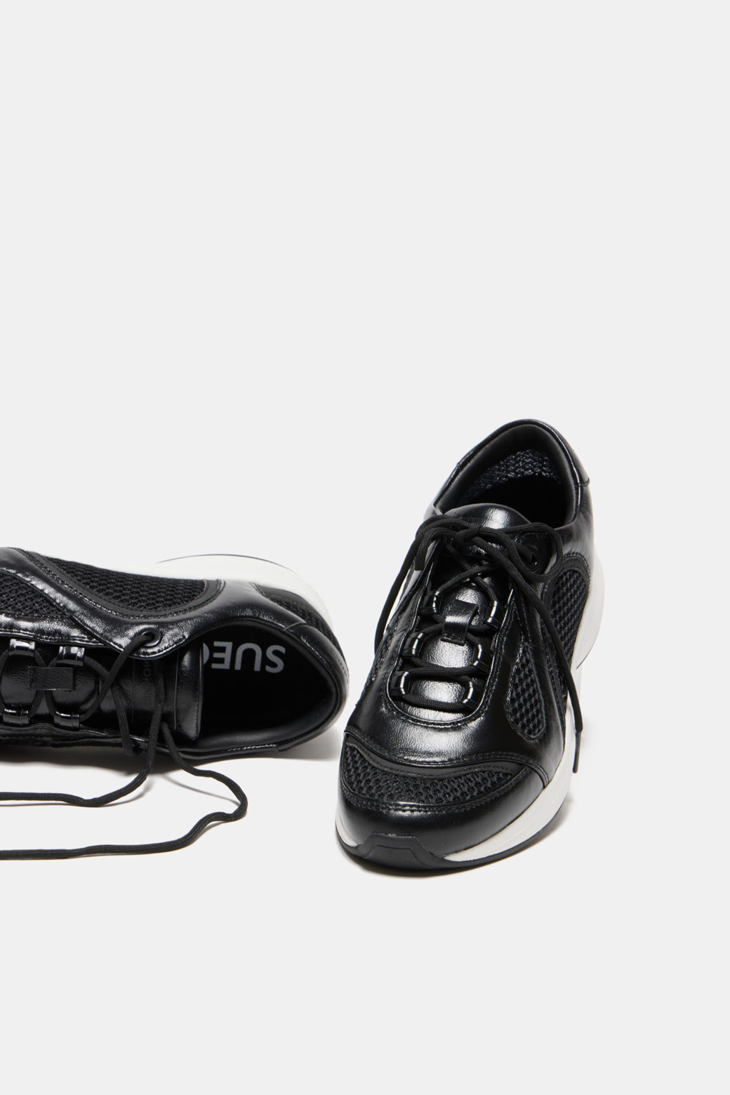 SUECOMMA BONNIE - 스니커즈 - Shiny sneakers(black)