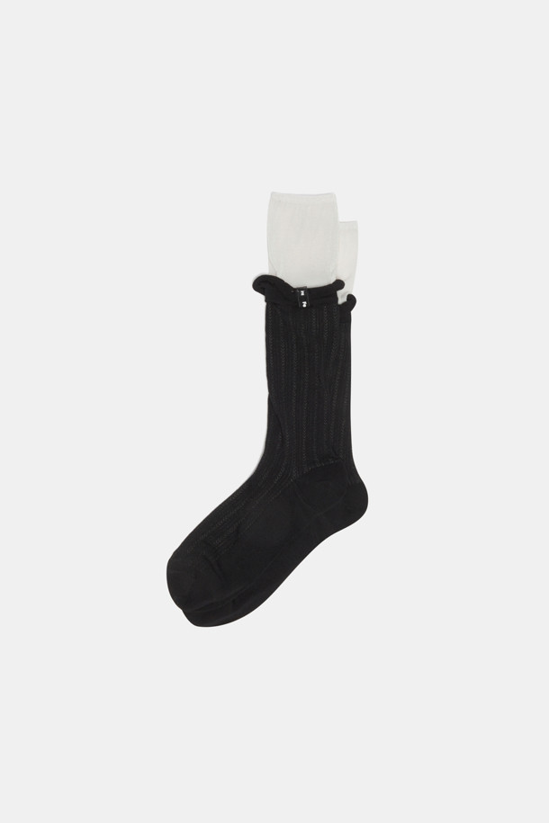 SUECOMMA BONNIE - 양말 - Fev_socks(black)