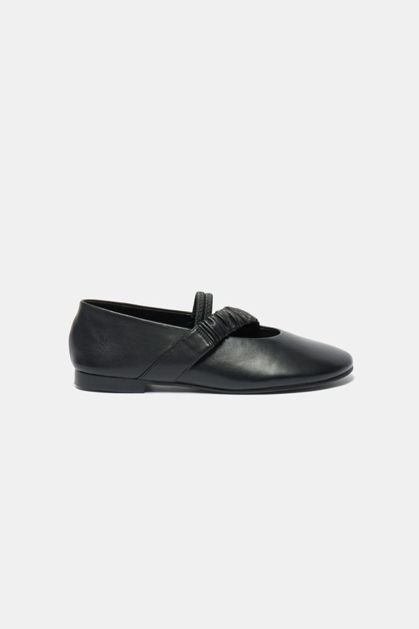 SUECOMMA BONNIE - 플랫 - Pleats mary jane flats(black)