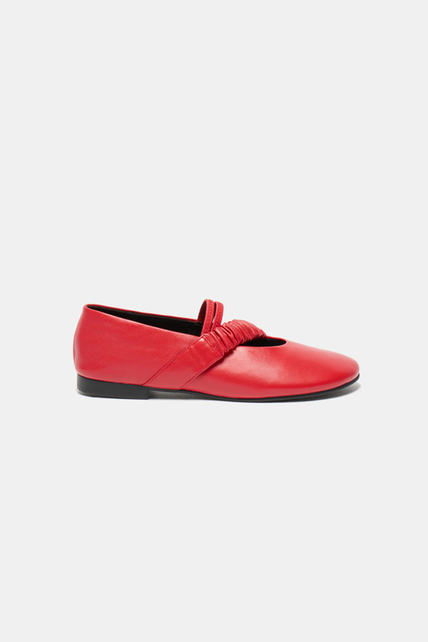 SUECOMMA BONNIE - 플랫 - Pleats mary jane flats(red)