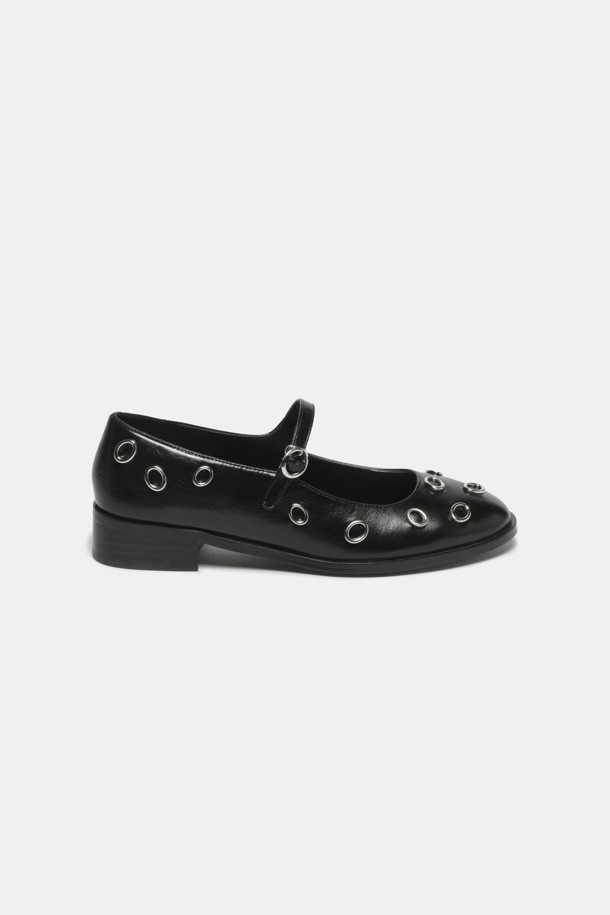 SUECOMMA BONNIE - 플랫 - Ring mary jane flats(black)