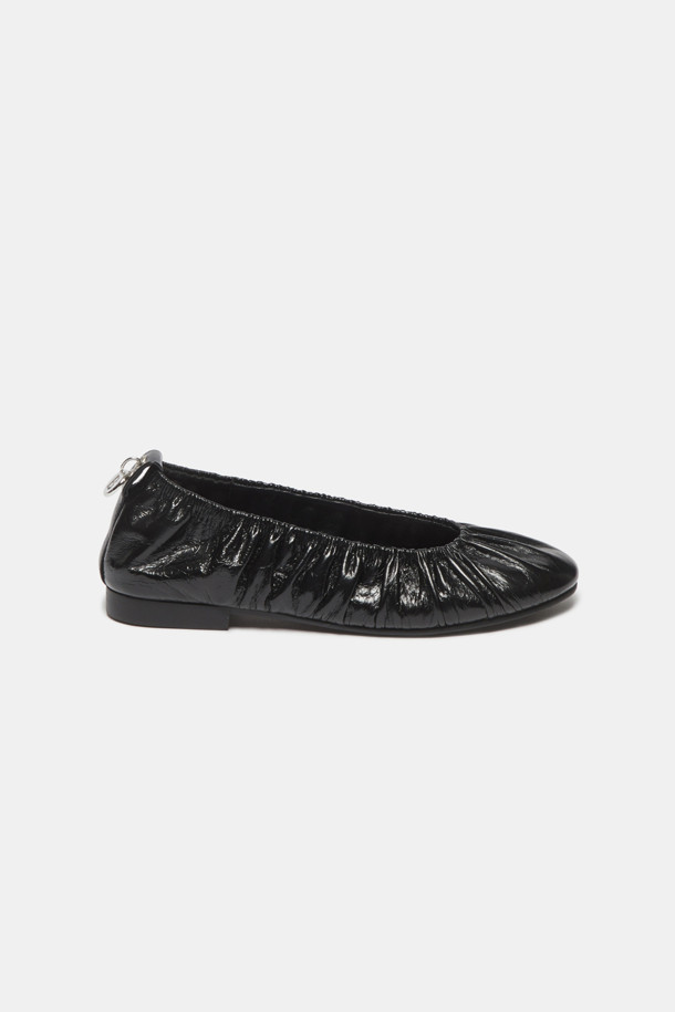 SUECOMMA BONNIE - 플랫 - Shrring flats(black)