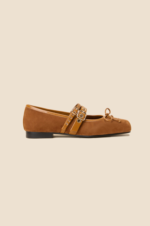 SUECOMMA BONNIE - 플랫 - Ballerina point flats(brown)