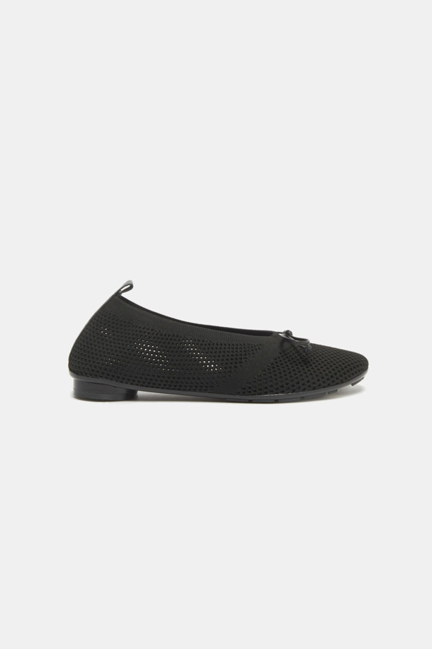 SUECOMMA BONNIE - 플랫 - Knit flat shoes(black)