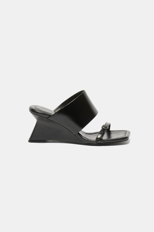 SUECOMMA BONNIE - 샌들 - wedge heel mule(black)