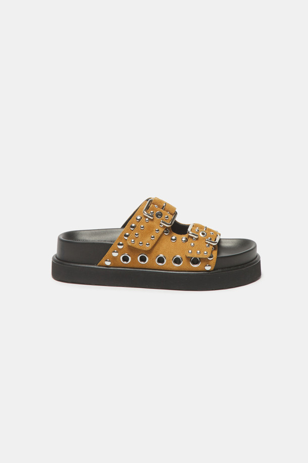 SUECOMMA BONNIE - 샌들 - Stud slide(beige)