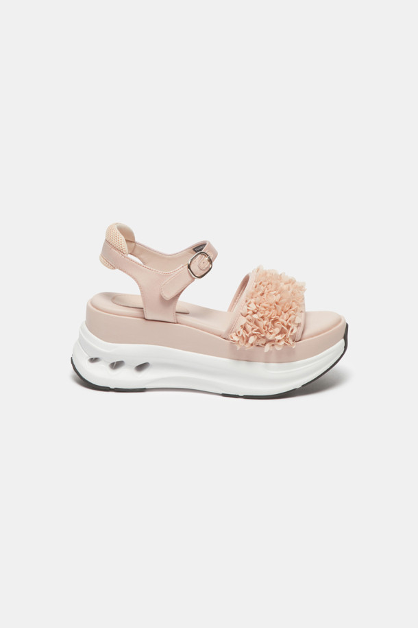 SUECOMMA BONNIE - 샌들 - Flower strap sandal(pink)