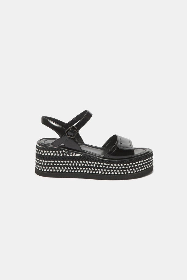 SUECOMMA BONNIE - 샌들 - Weave sandal(black)