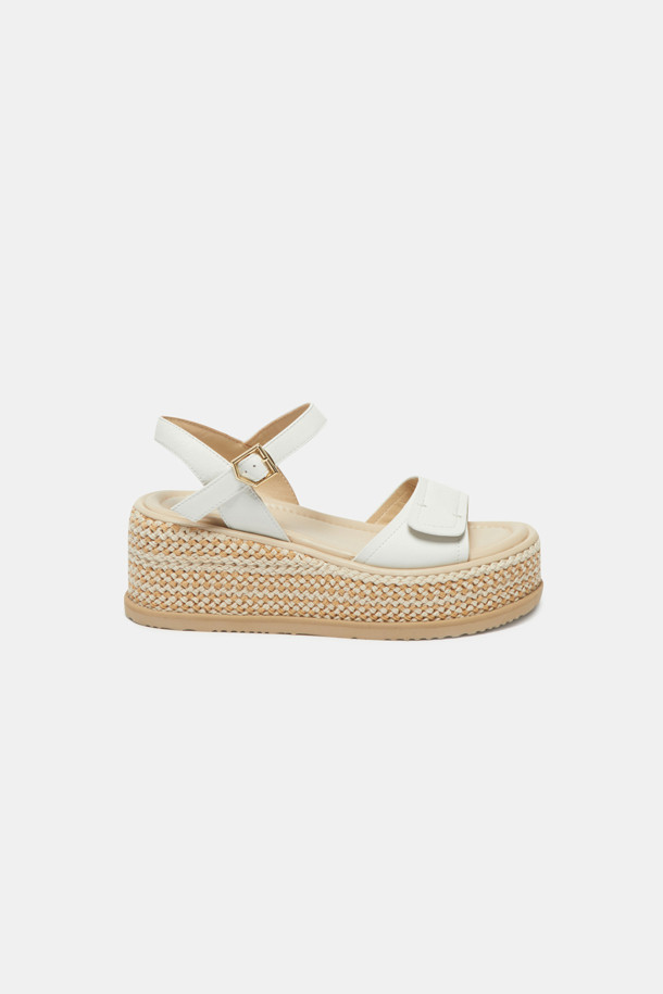 SUECOMMA BONNIE - 샌들 - Weave sandal(ivory)