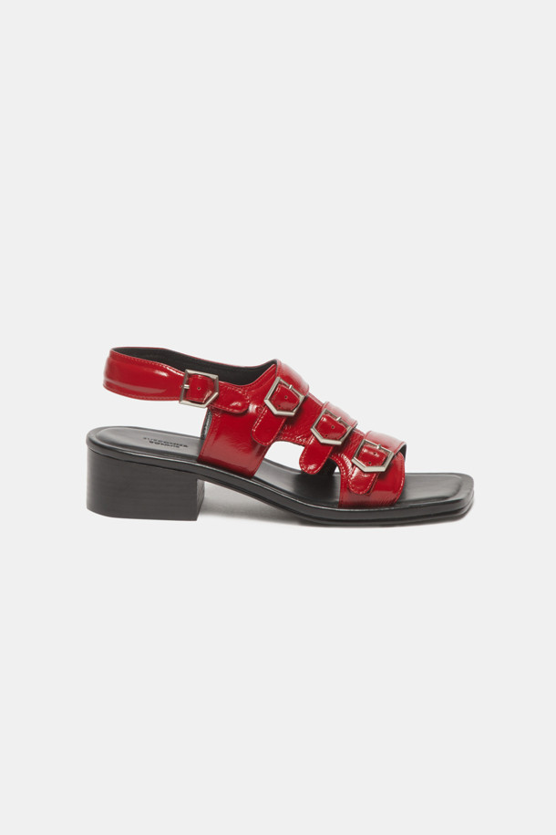 SUECOMMA BONNIE - 샌들 - Strap sandal(red)