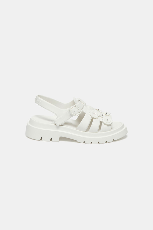 SUECOMMA BONNIE - 샌들 - Flower jelly sandal(white)