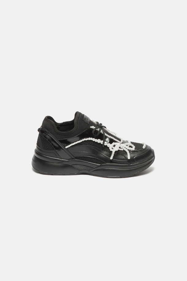 SUECOMMA BONNIE] 2025 Delight pearl sneakers(black)