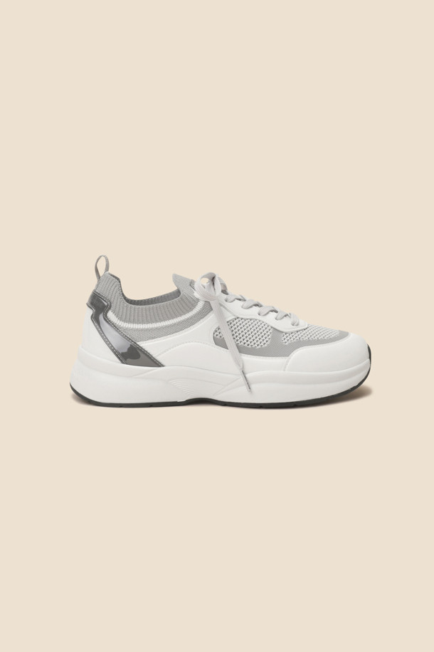 SUECOMMA BONNIE - 스니커즈 - Kint combi sneakers(grey)