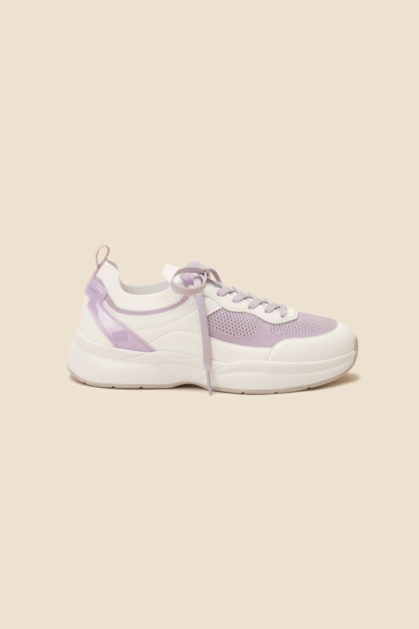 SUECOMMA BONNIE - 스니커즈 - Kint combi sneakers(purple)