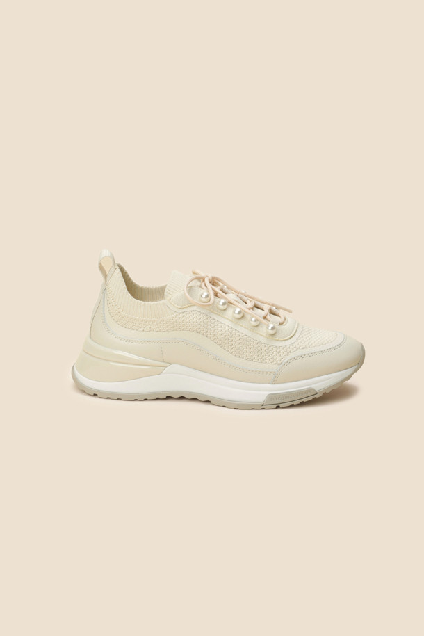 SUECOMMA BONNIE - 스니커즈 - Pearl sneakers(beige)