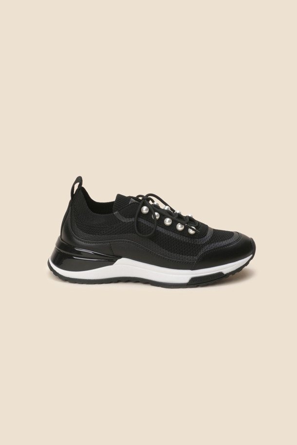 SUECOMMA BONNIE - 스니커즈 - Pearl sneakers(black)