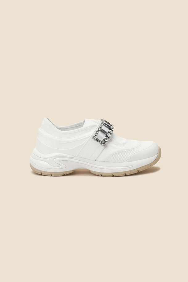 SUECOMMA BONNIE - 스니커즈 - Jewelry strap sneakers(white)