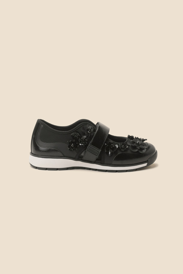 SUECOMMA BONNIE - 스니커즈 - New flowerbomb maryjane sneakers(black)