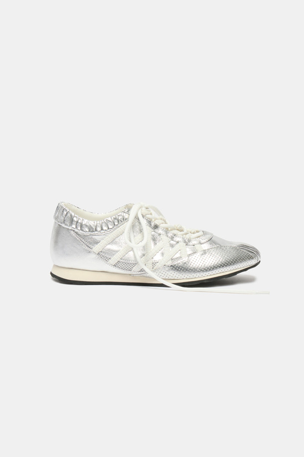 SUECOMMA BONNIE - 스니커즈 - Shirring sneakers(silver)