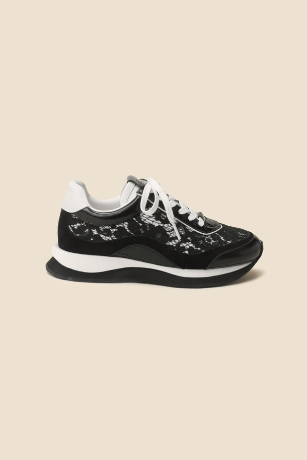 SUECOMMA BONNIE - 스니커즈 - Lace sneakers(black)