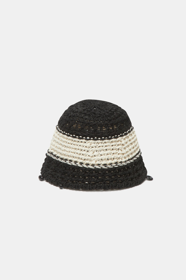 SUECOMMA BONNIE - 모자 - Weave knit hat(black)