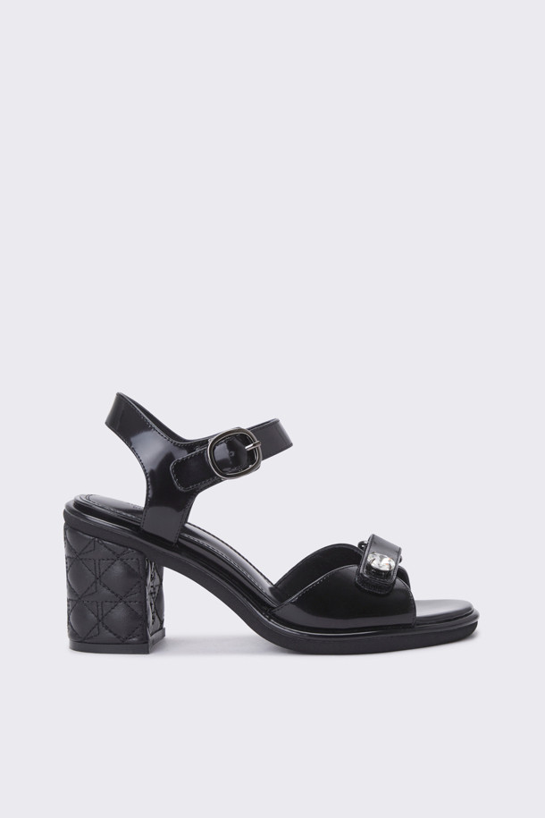 SUECOMMA BONNIE - 샌들 - Quilting point sandal(black)