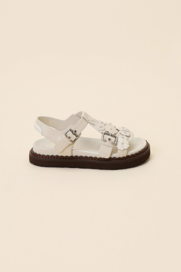 SUECOMMA BONNIE - 샌들 - Fleur24 t-strap sandal(ivory)