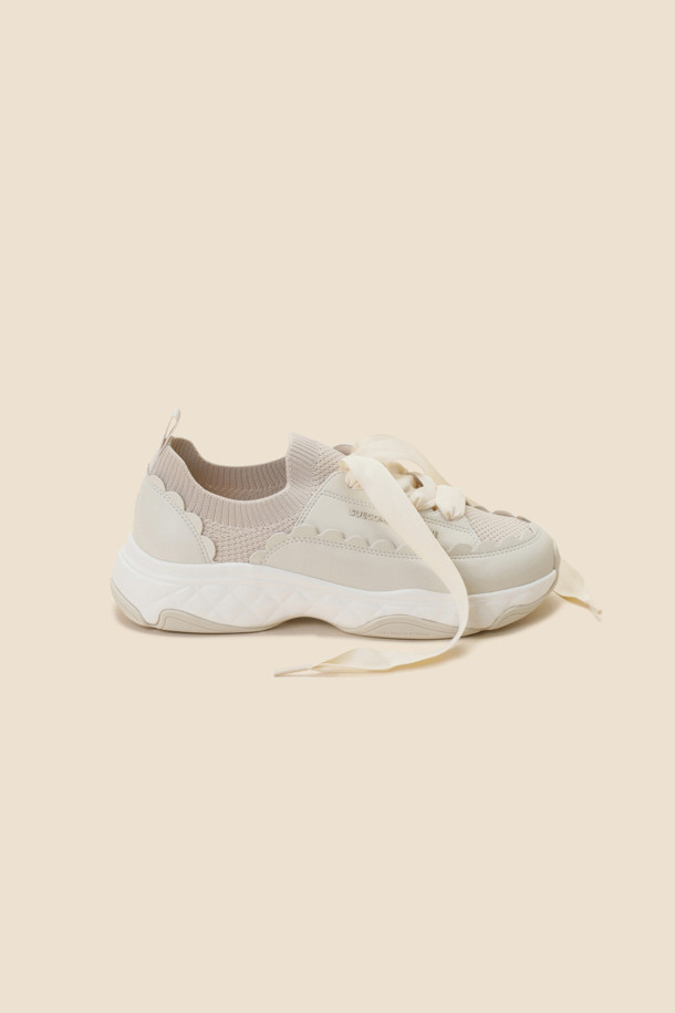 SUECOMMA BONNIE - 스니커즈 - Wave sneakers(ivory)