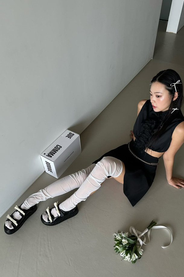 SUECOMMA BONNIE - 샌들 - [김나영 착용]Frangia polygon sandal(black)
