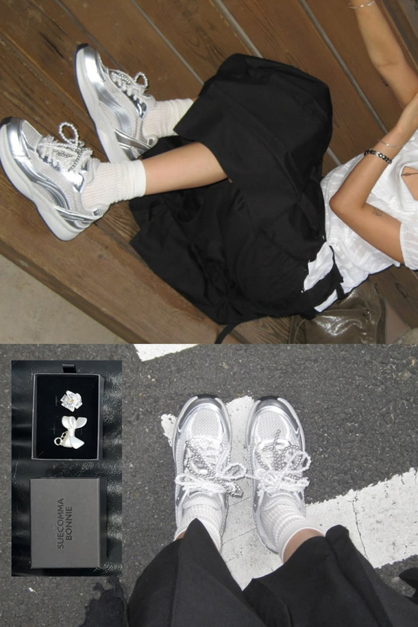 슈콤마보니] 2025 delight 실버 여성 운동화