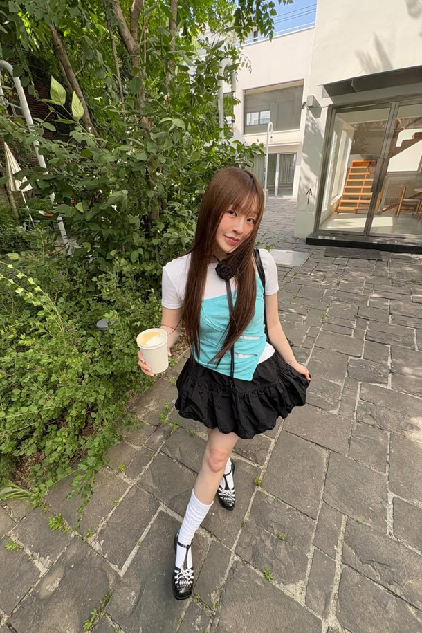 SUECOMMA BONNIE - 샌들 - [김나영 착용]Ribbon jelly sandal(black)