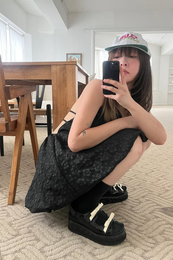 SUECOMMA BONNIE - 샌들 - [김나영 착용]Frangia polygon sandal(black)