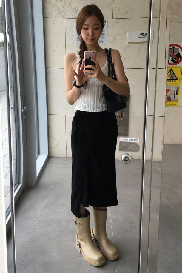 Buckle rain boots(beige)_SUECOMMA BONNIE - 코오롱몰